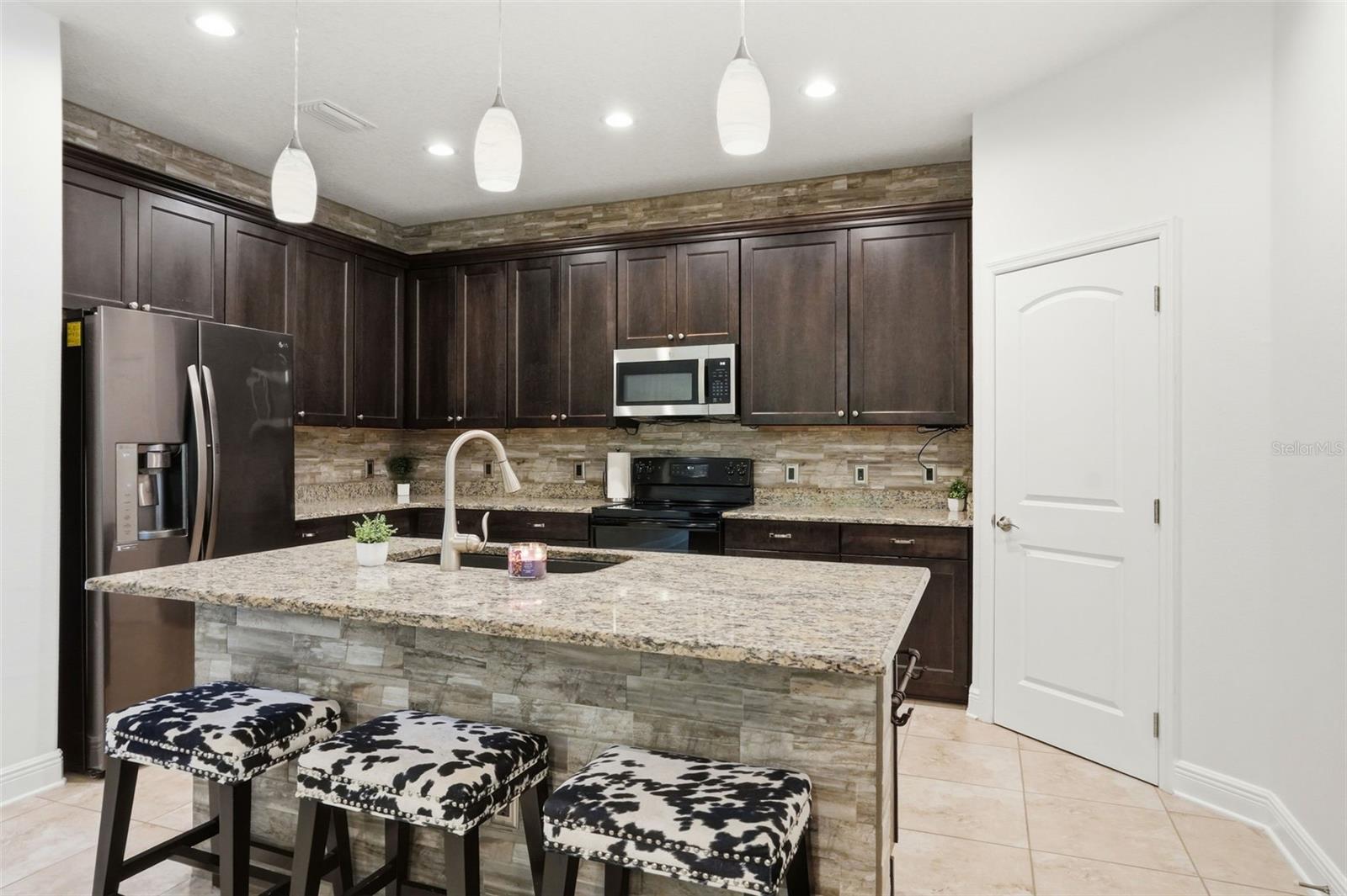 kitchen with walk in pantry