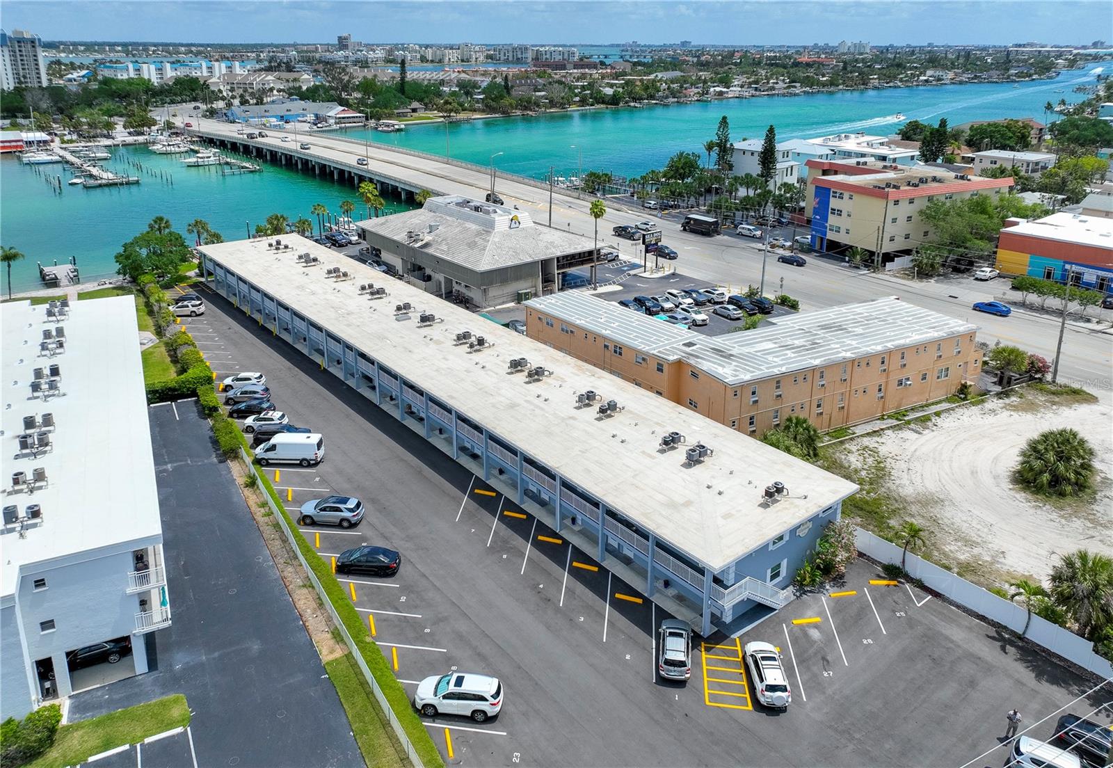 Surrounded by water
