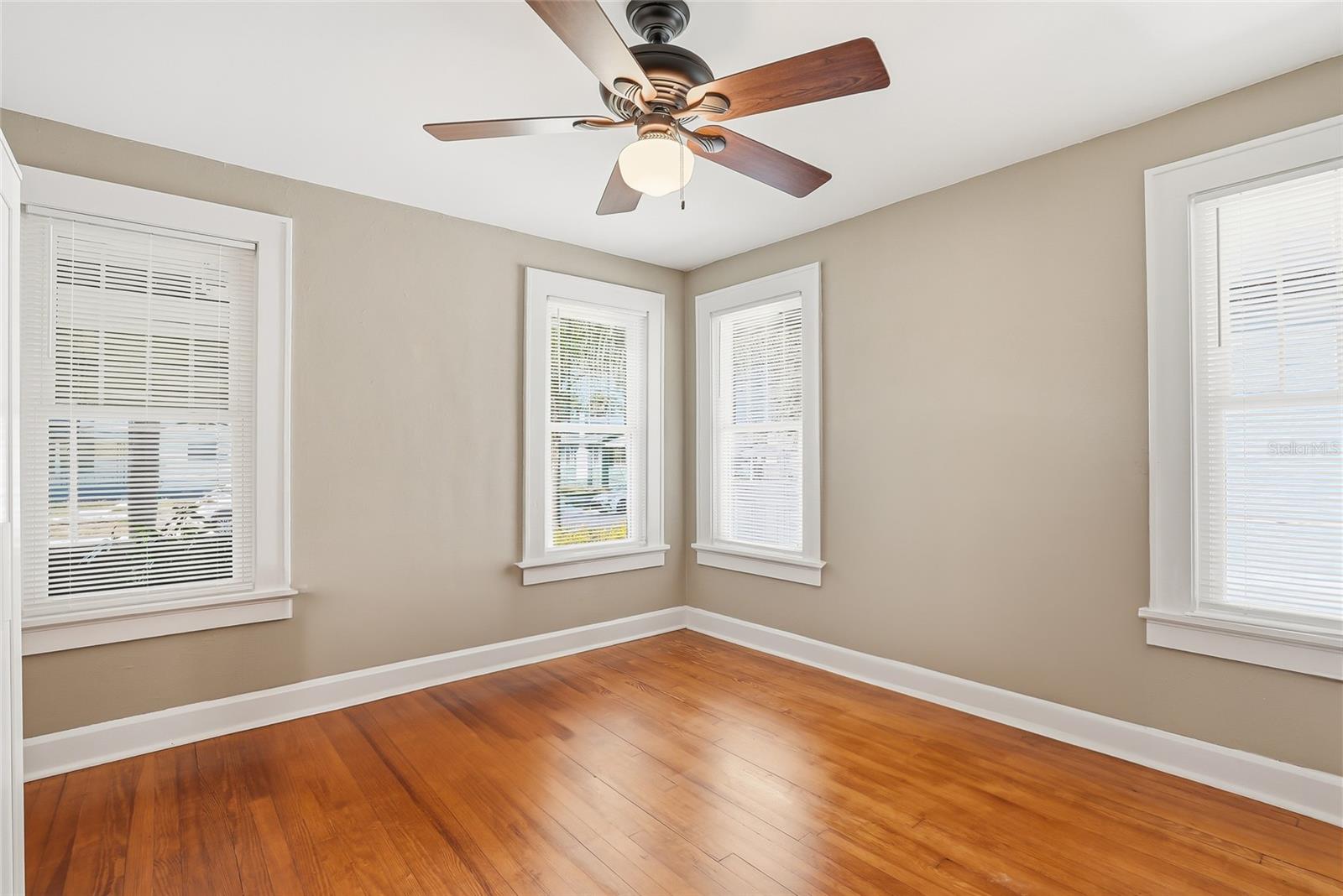 Bedroom 2 located at the front of the home.