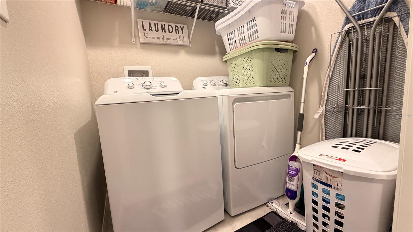 designated laundry space