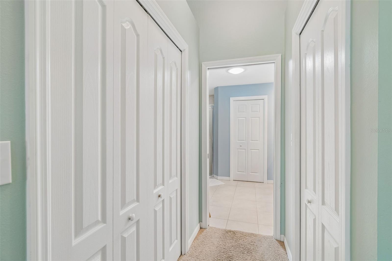 two walk in closets