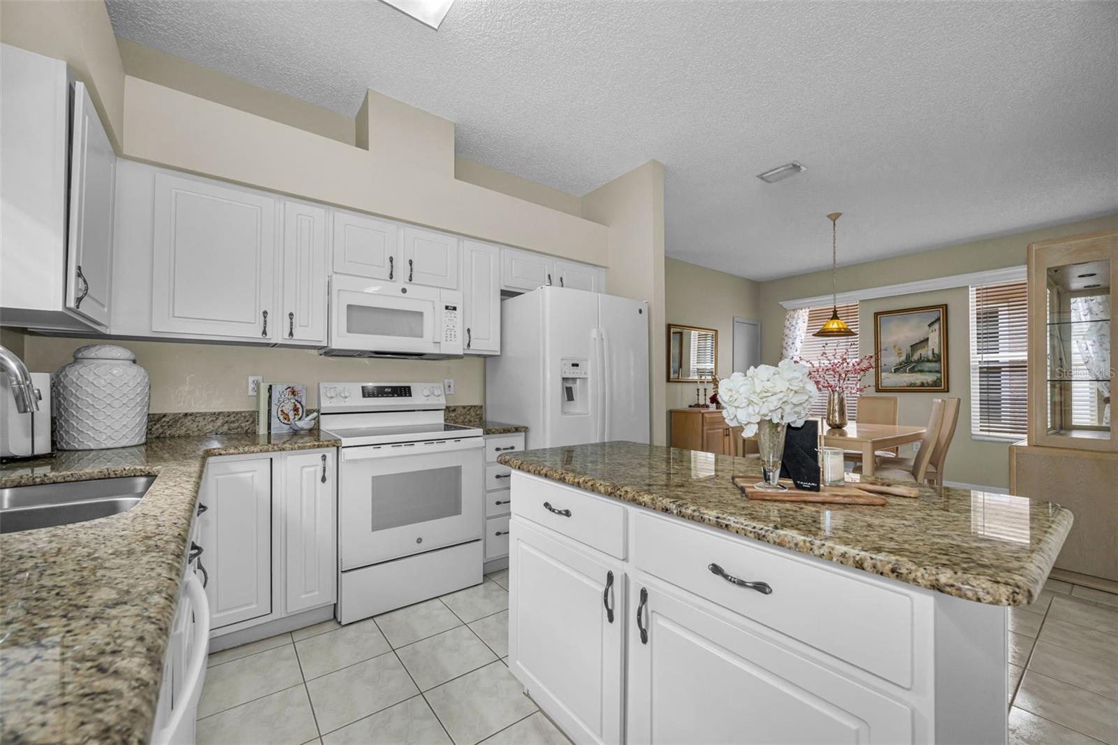 Kitchen Island has additional storage