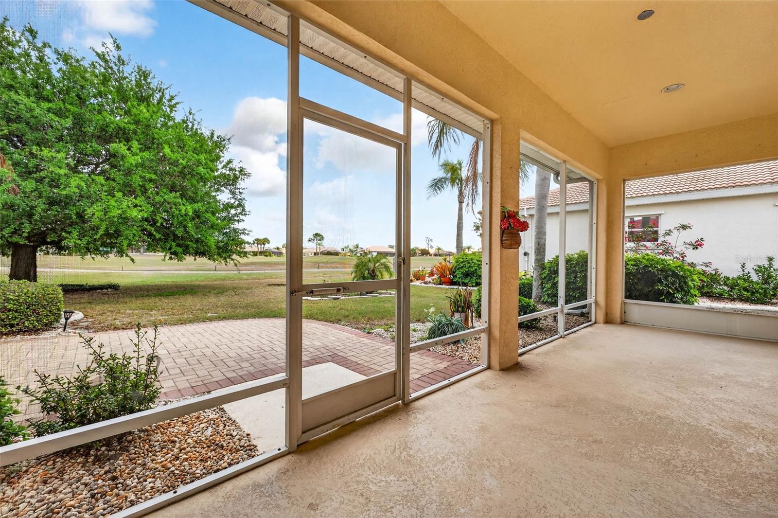 Screened Lanai view to golf course