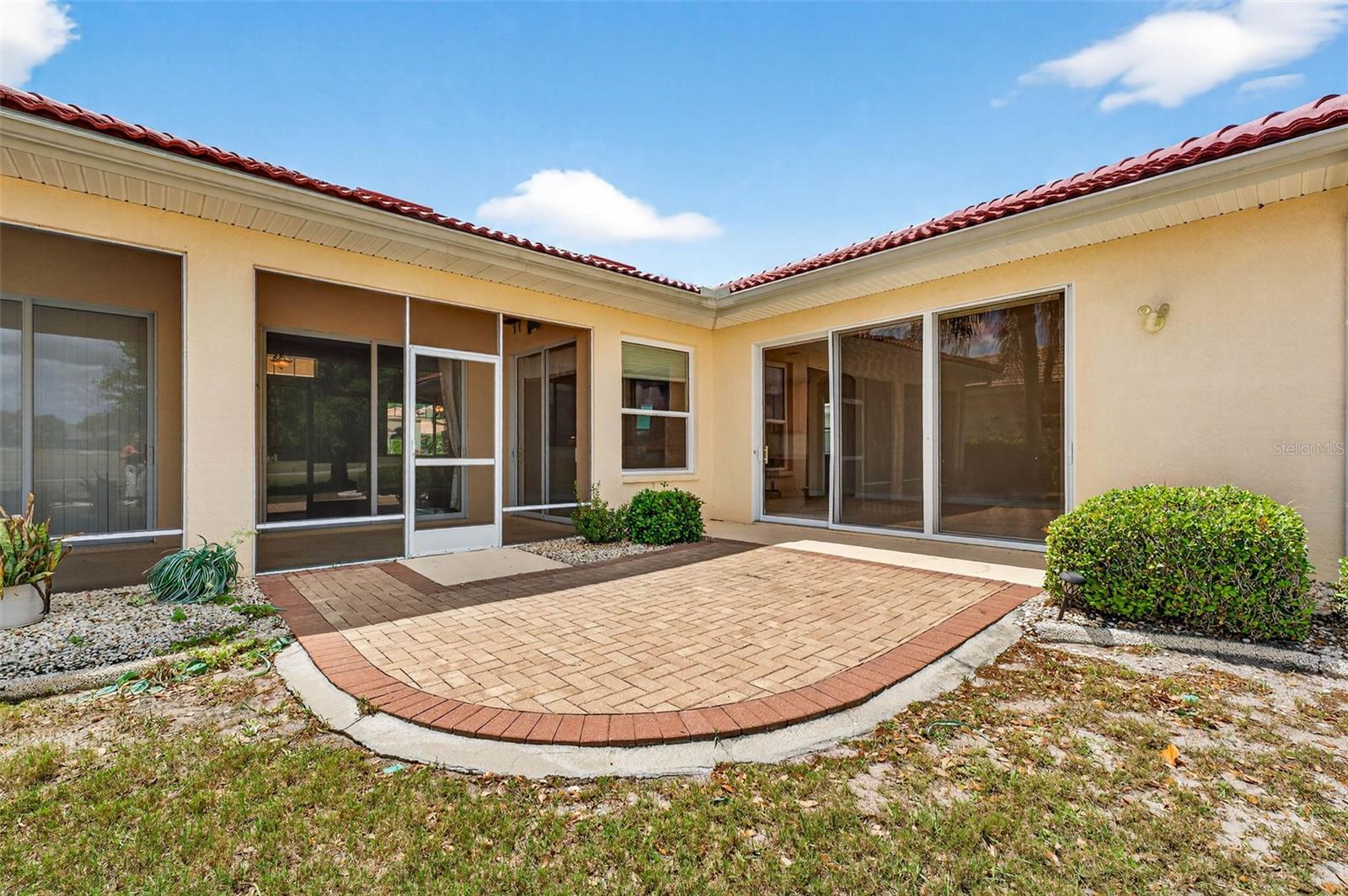 Paver area from lanai & family room