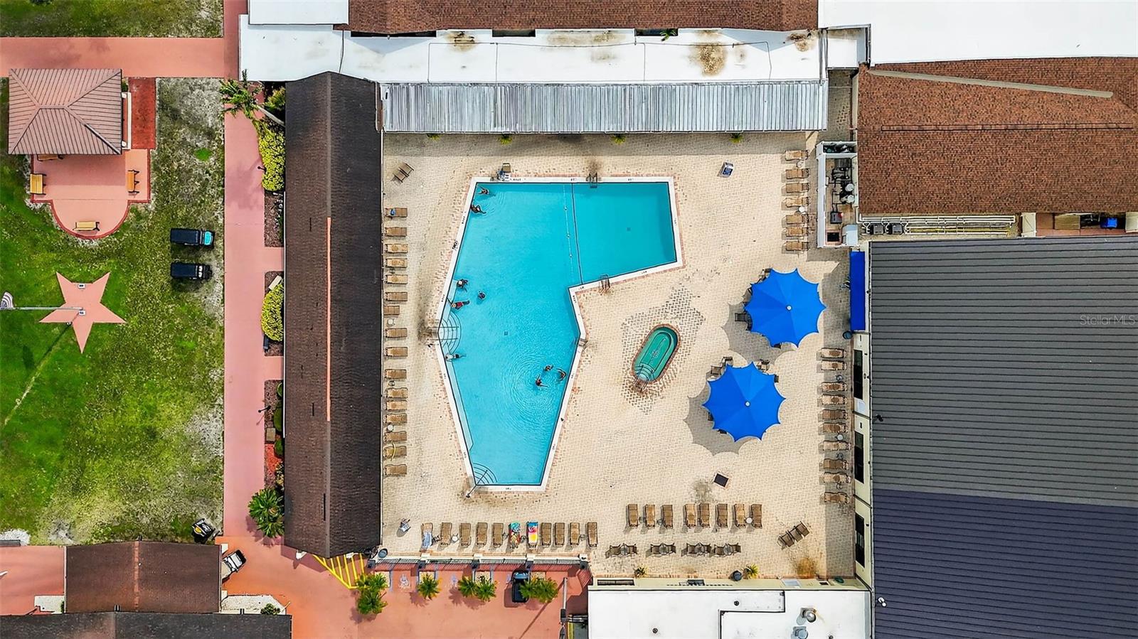 Aerial view of SCCA Pool