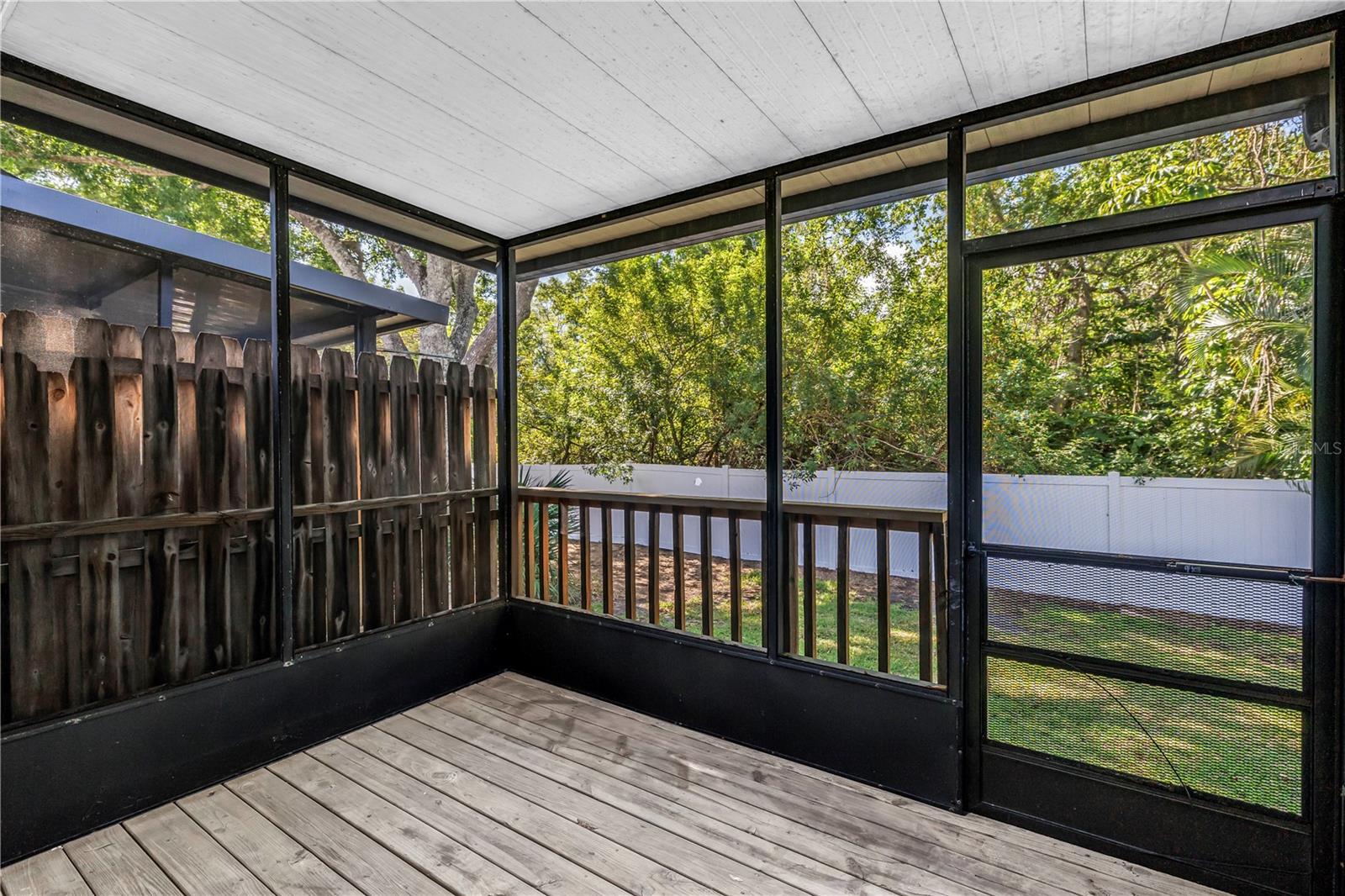 Screened in Private Deck