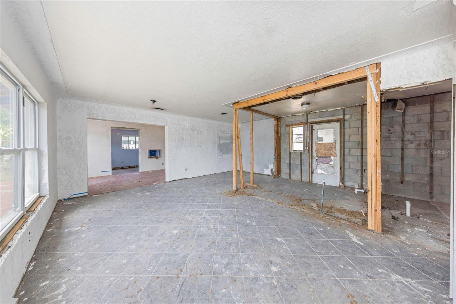 Kitchen / Family Room Combo - Reverse View