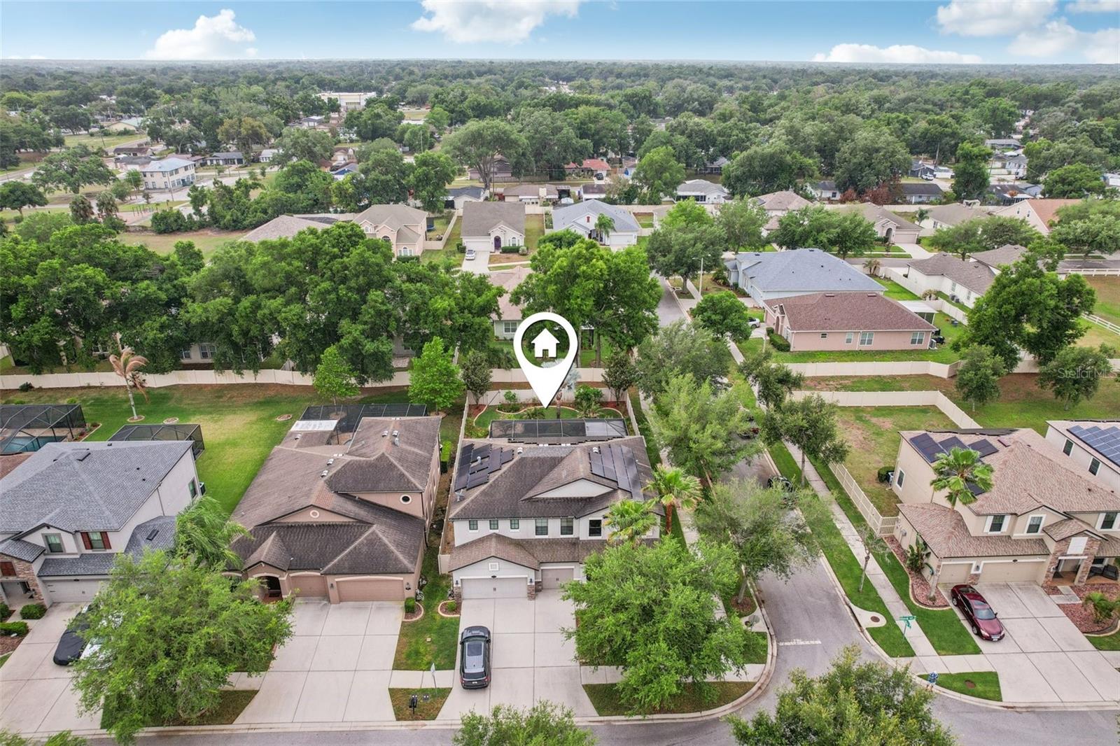 AERIAL VIEW OF AREA PROVIDES PROPERTY LOCATION