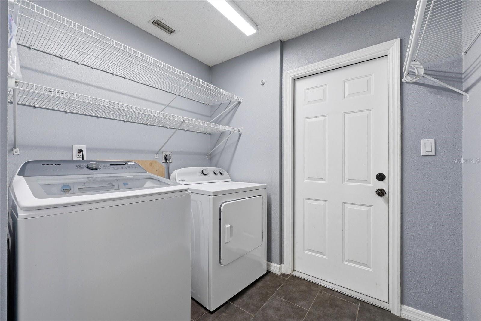 Interior Laundry Room with Garage Access