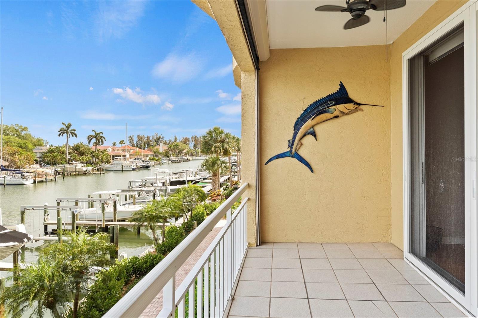 Private Porch from the Living Room