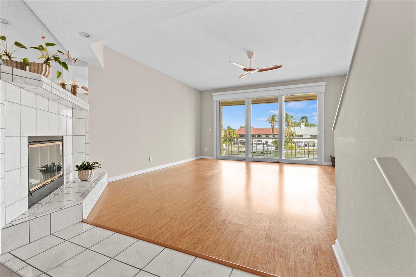 Living Room with Fireplace