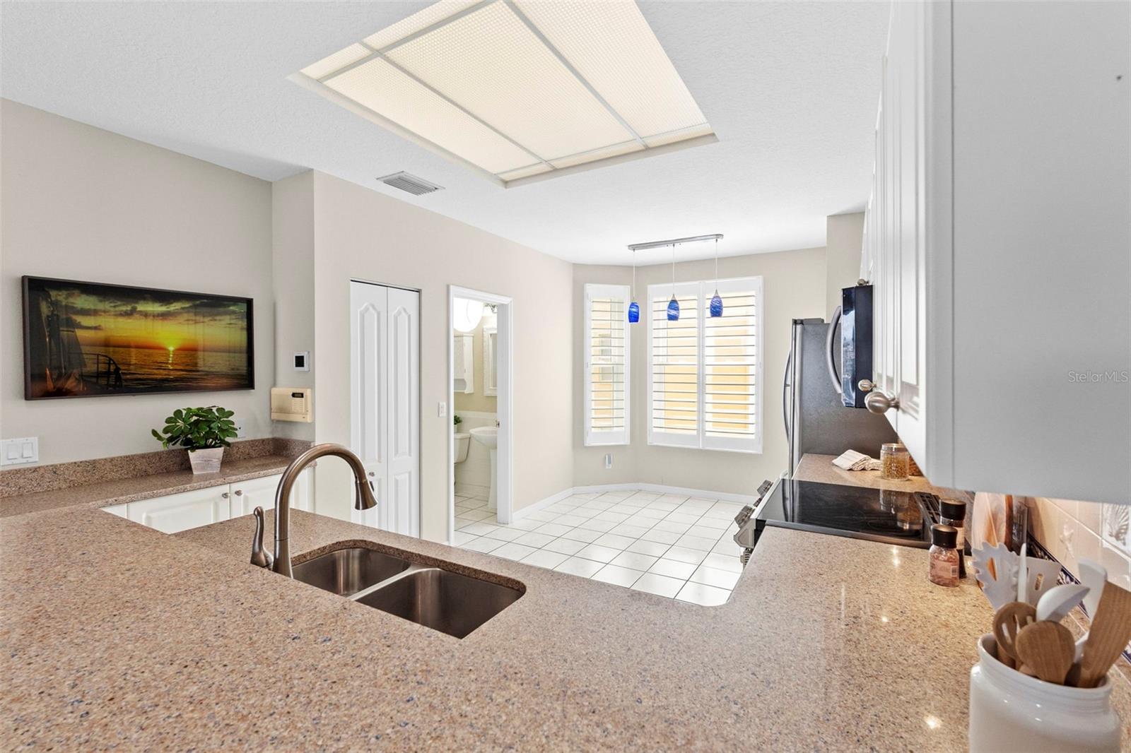Granite Counters and Double Stainless Sink