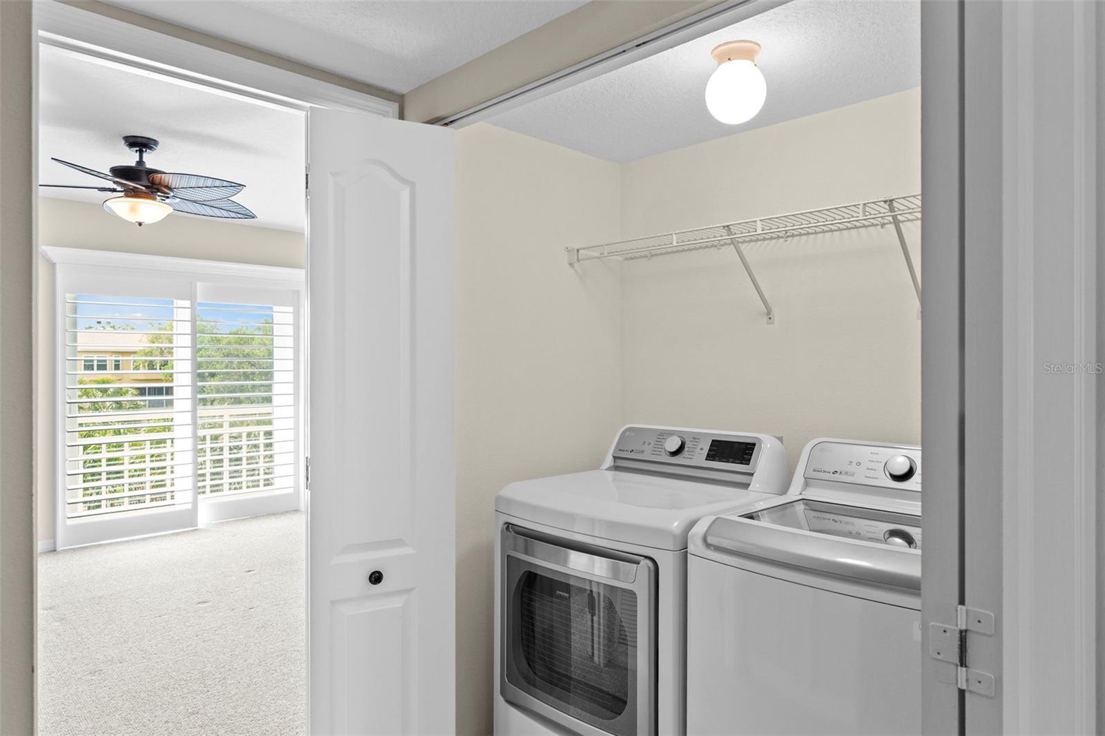 Laundry on Upper Level