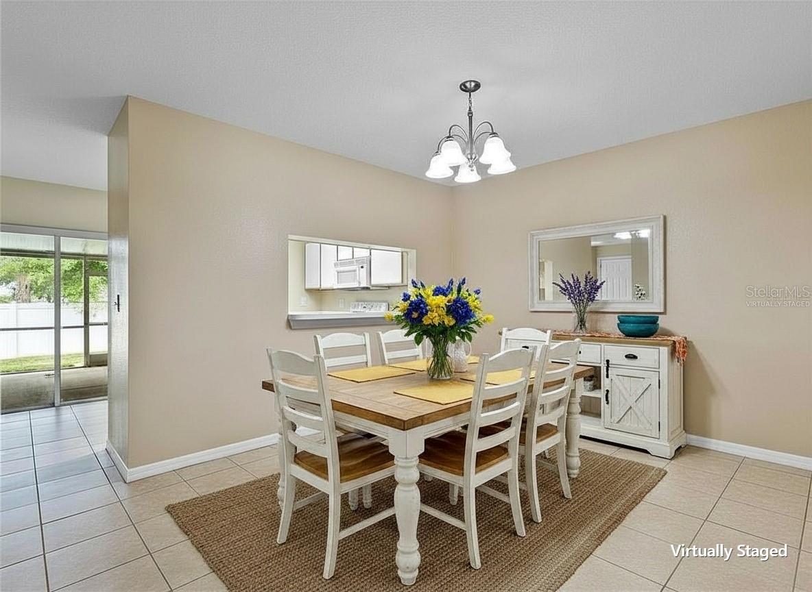 Dining Room Virtually Staged