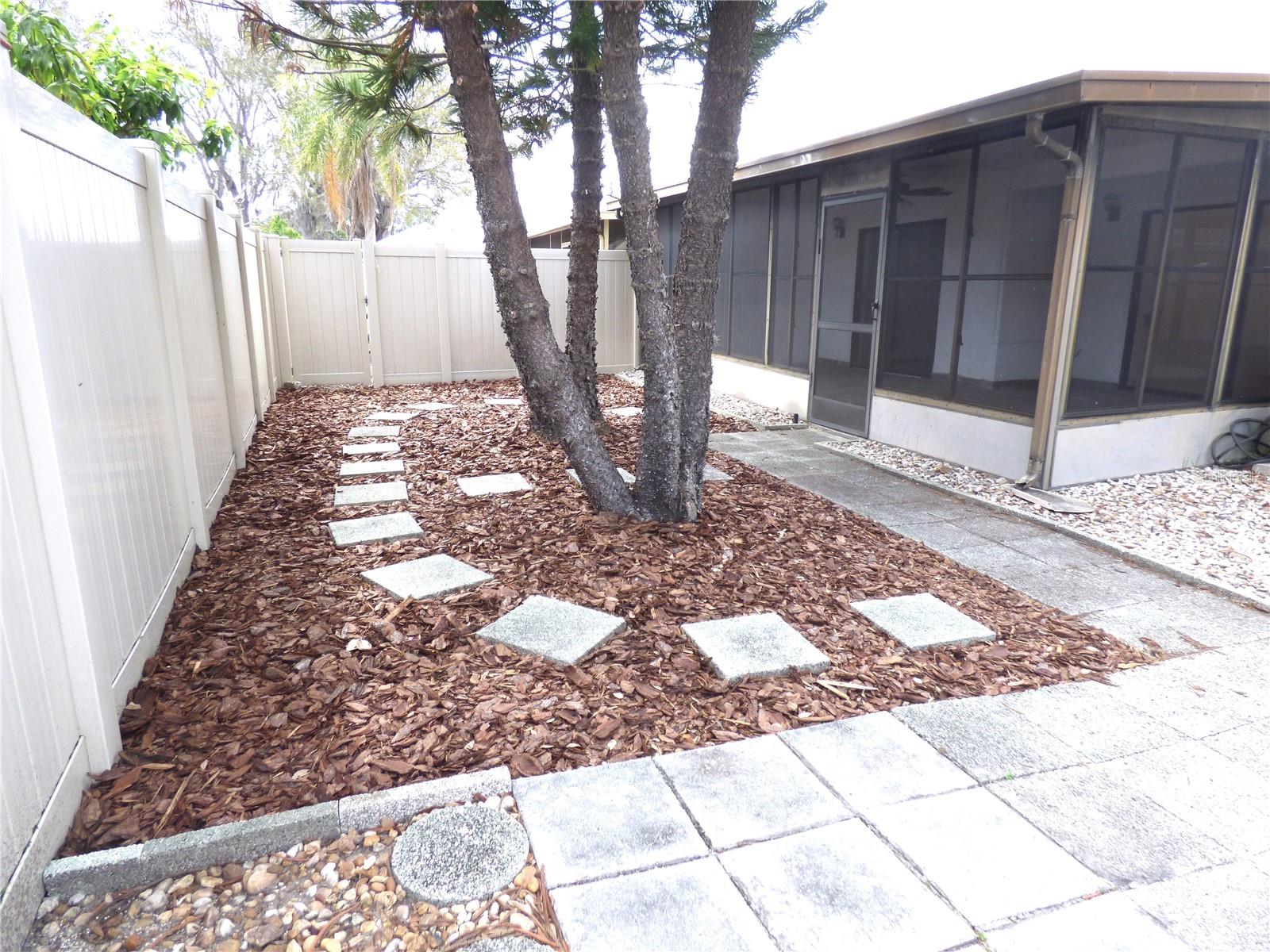 Your backyard and huge screened lanai