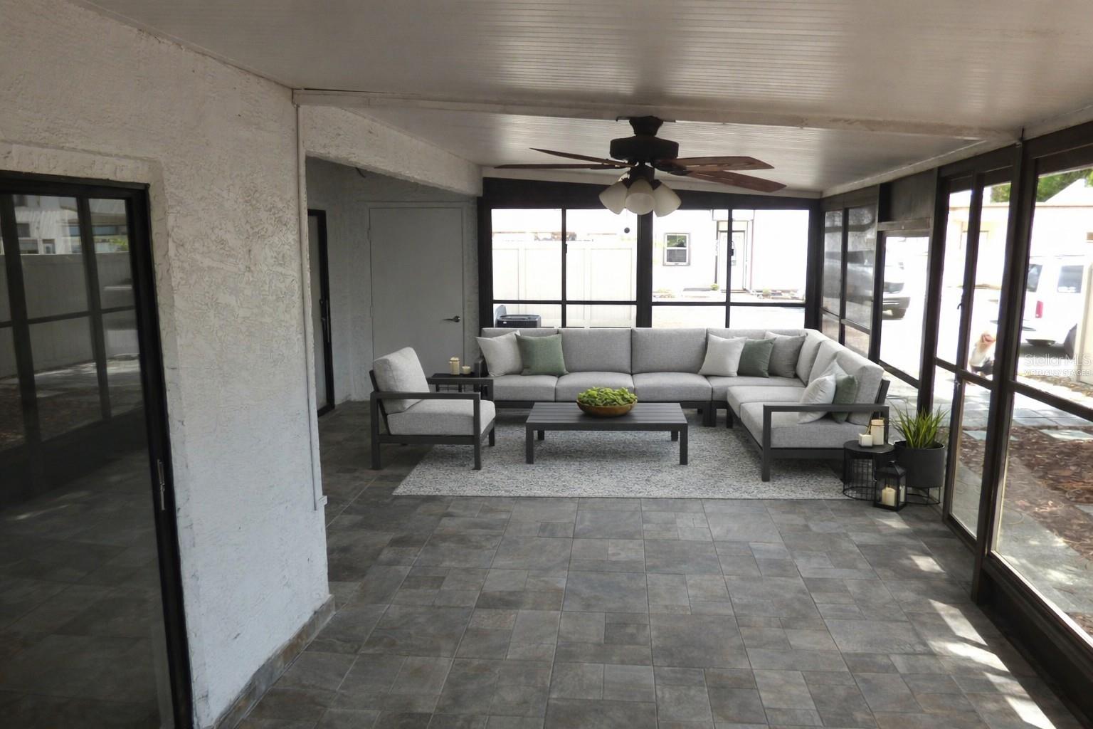 Virtually Staged Lanai