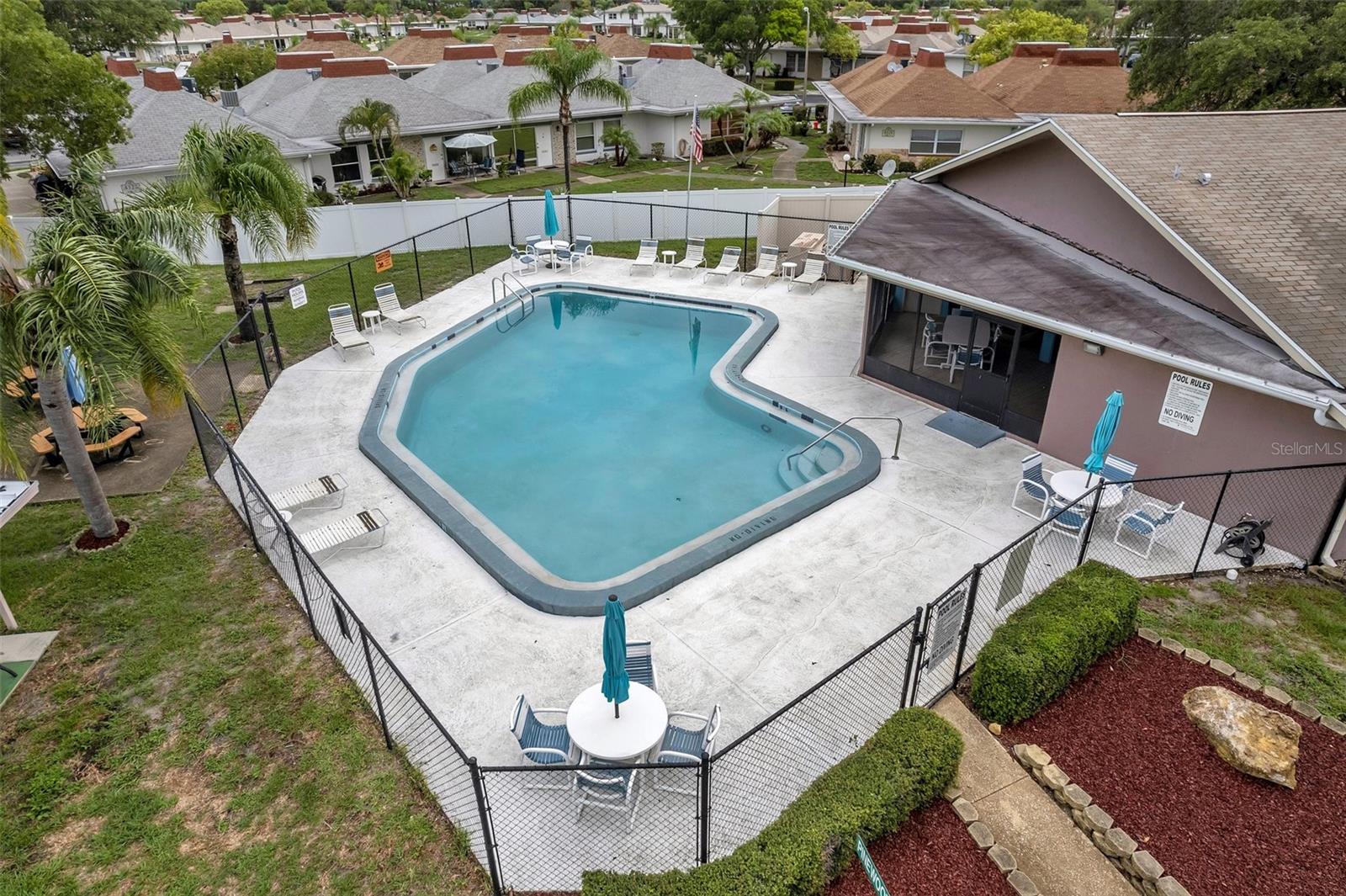 Community pool and clubhouse