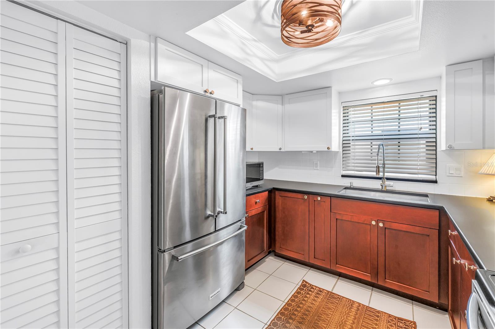 Kitchen with closet pantry