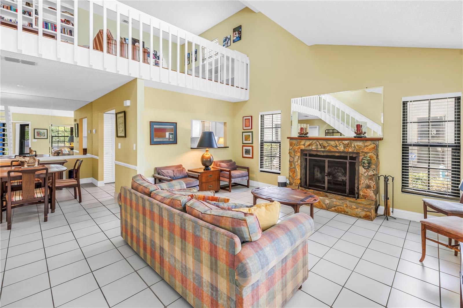 Open, airy living room