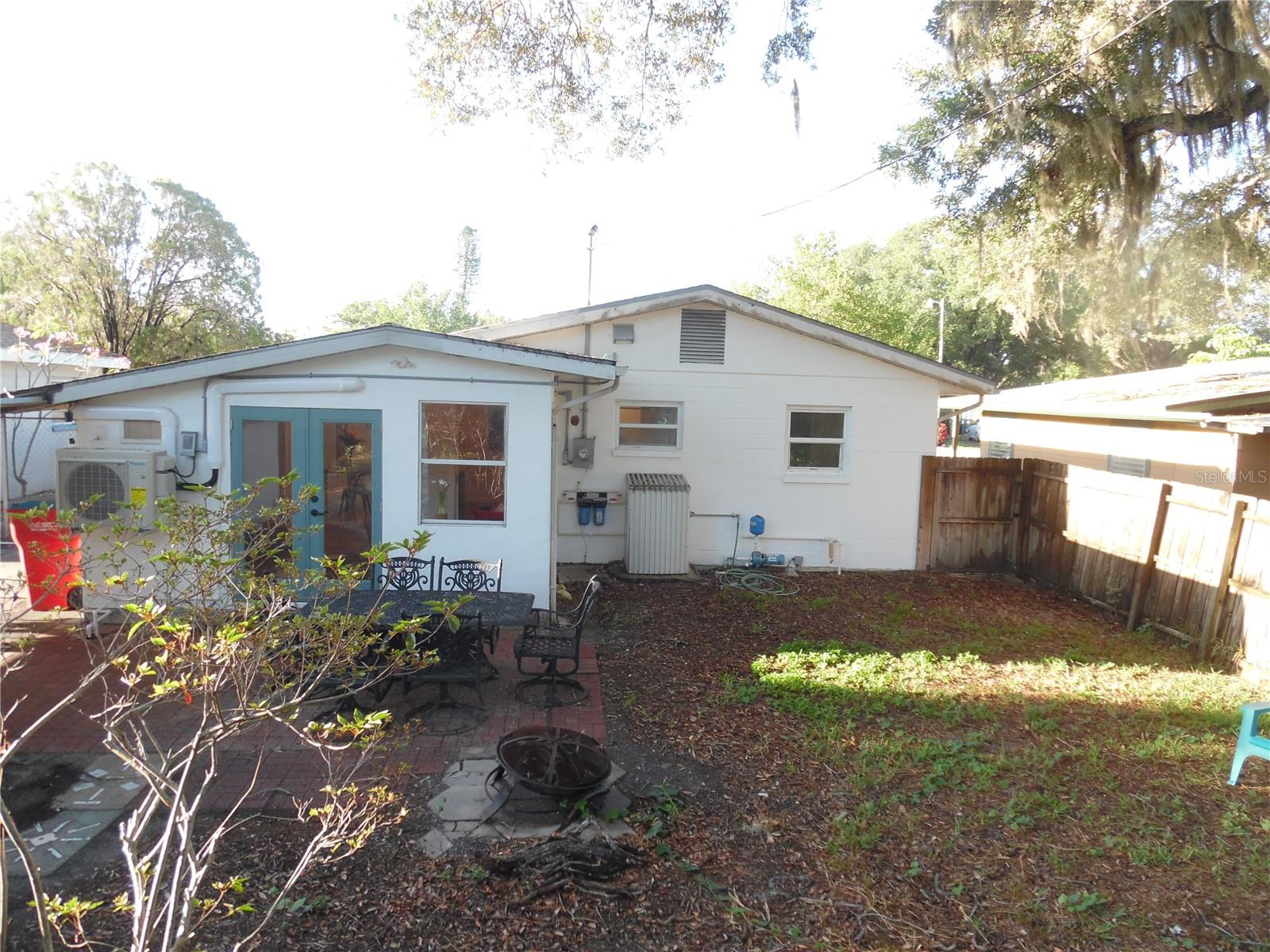 Spacious backyard