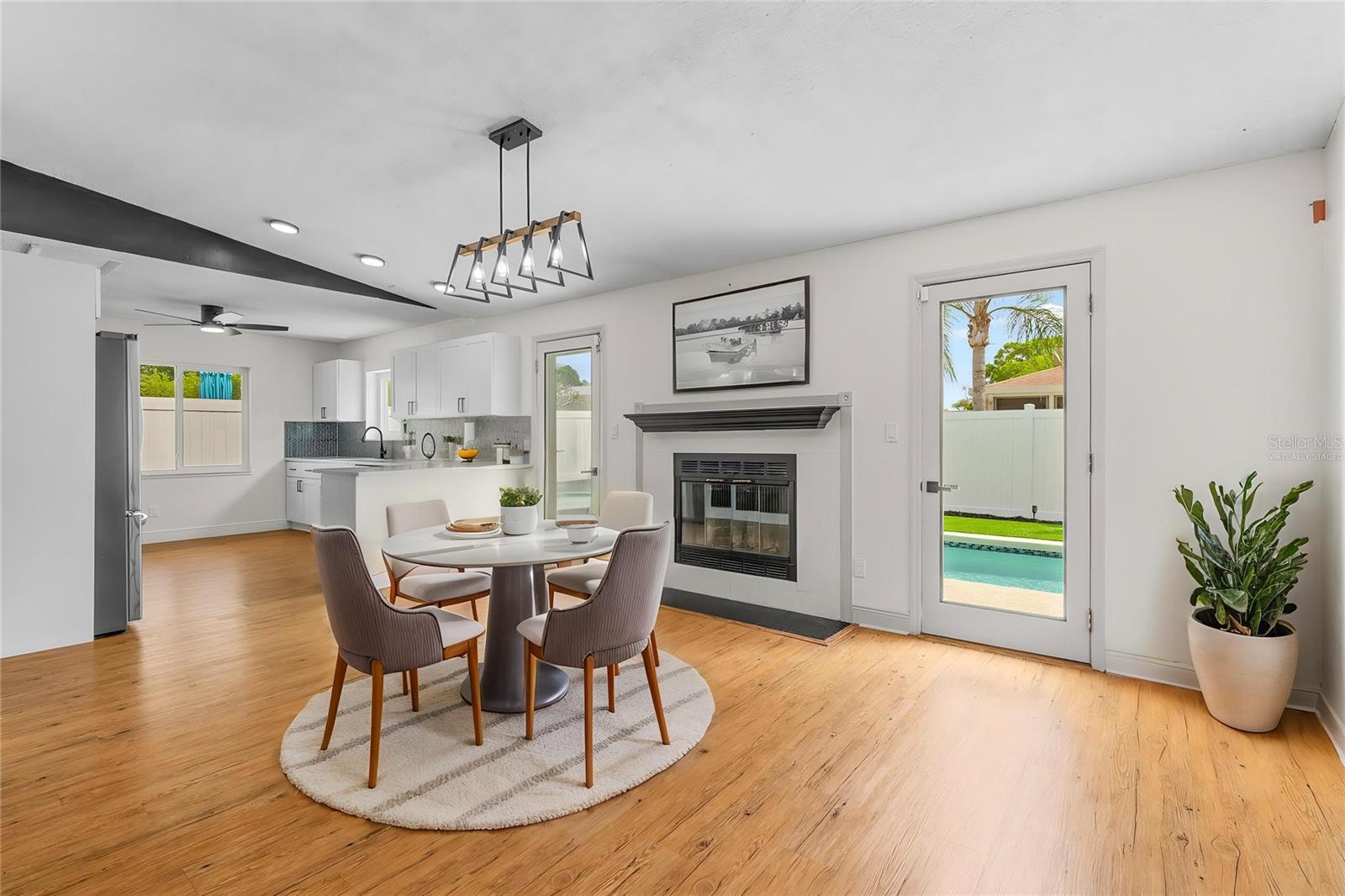 Virtually Staged Dining Room