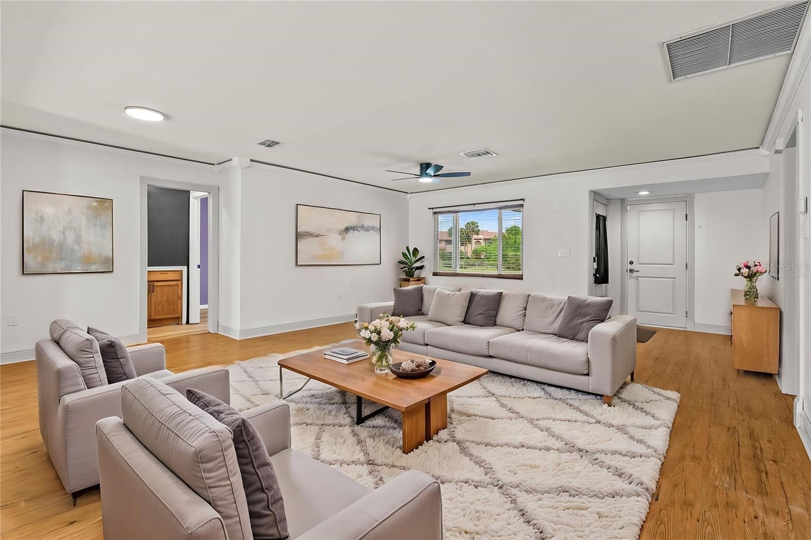 Virtually Staged Living Room