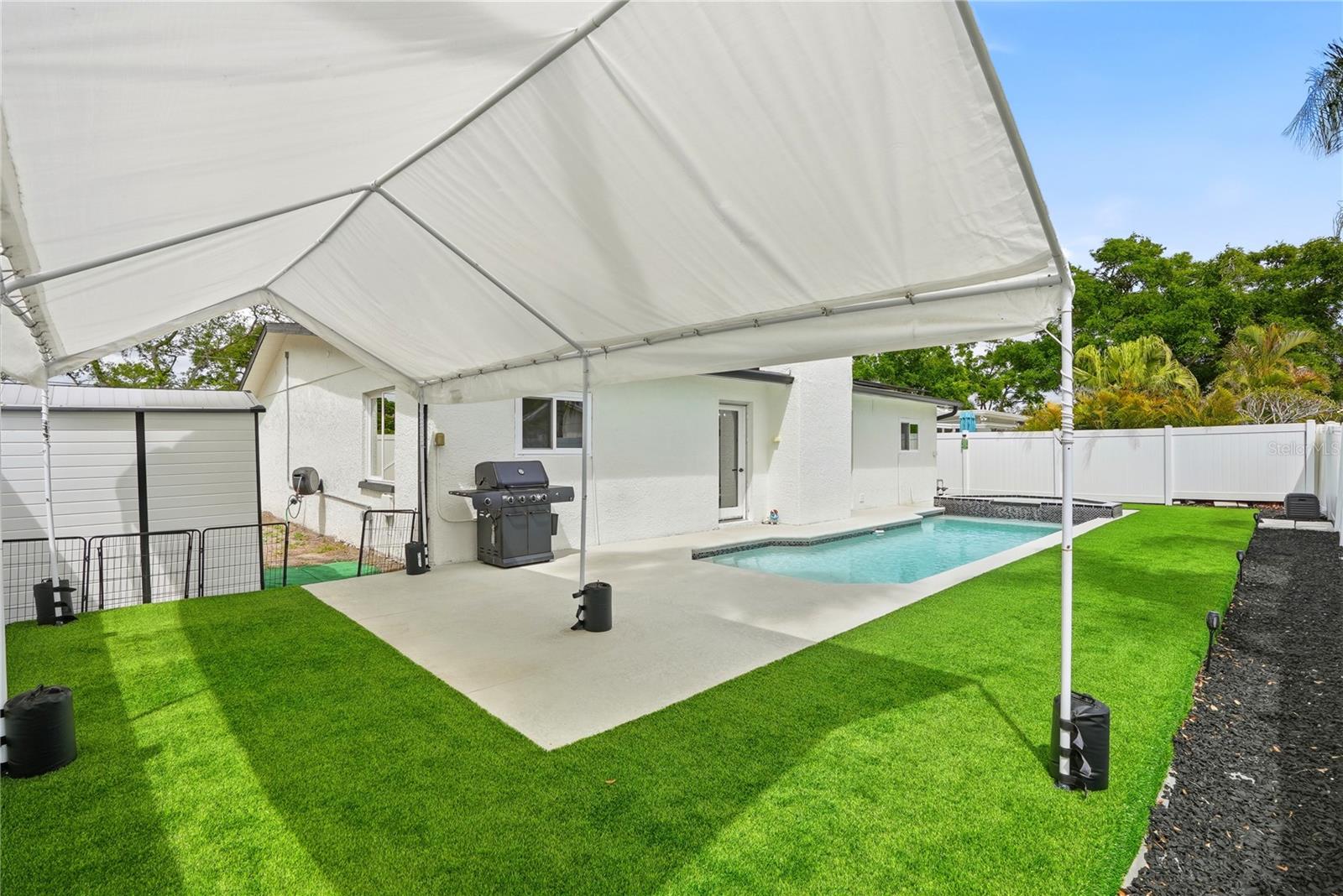 Carport area
