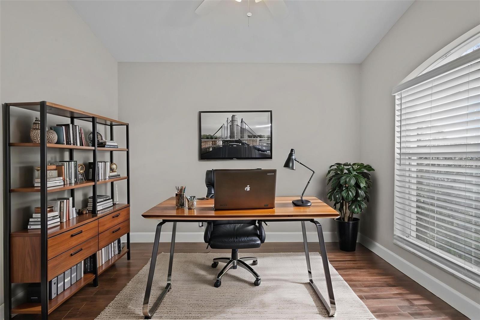 Bedroom 4 virtually staged as office