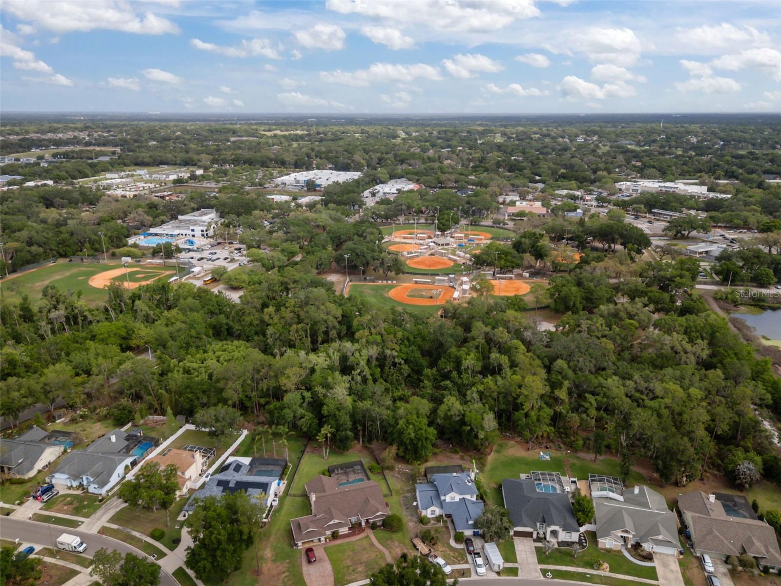 Down the road from YMCA and Bloomingdale Baseball Park and Shopping centers
