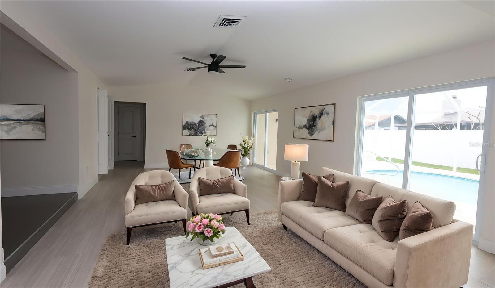 staged living room