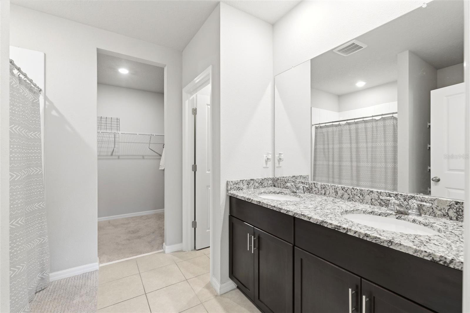 Primary bathroom and closet entry