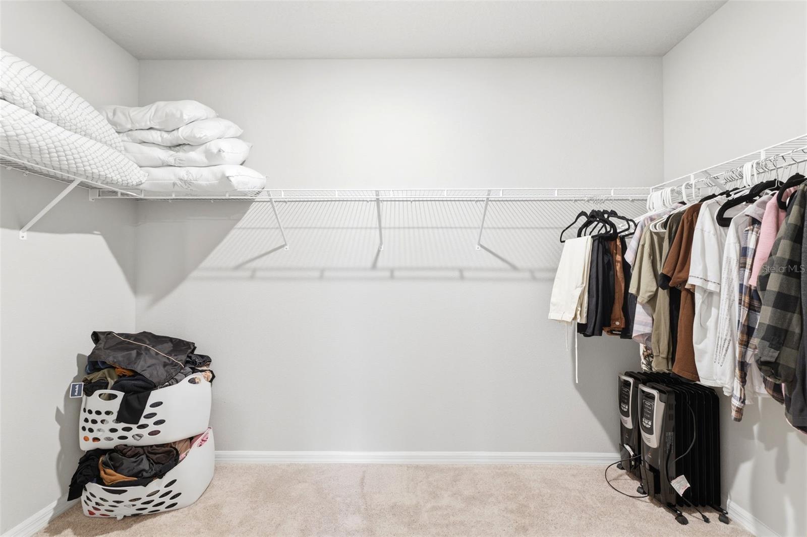 Primary walk-in closet