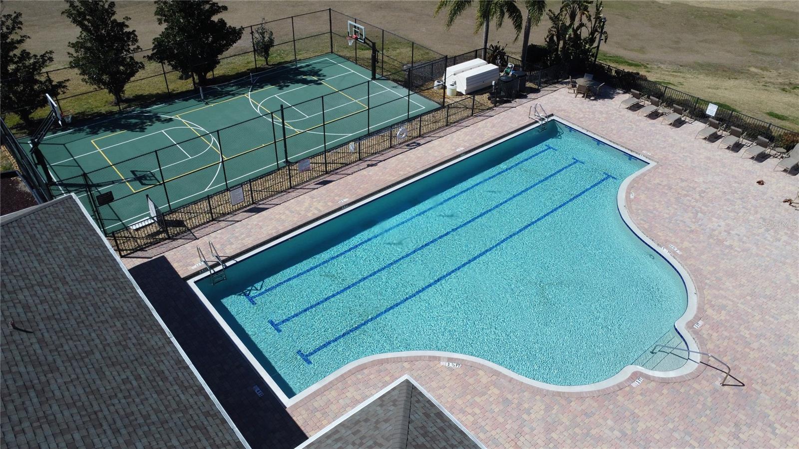 Pool & Basketball
