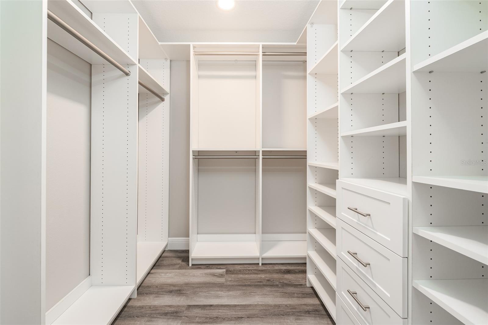 Large custom walk in closet