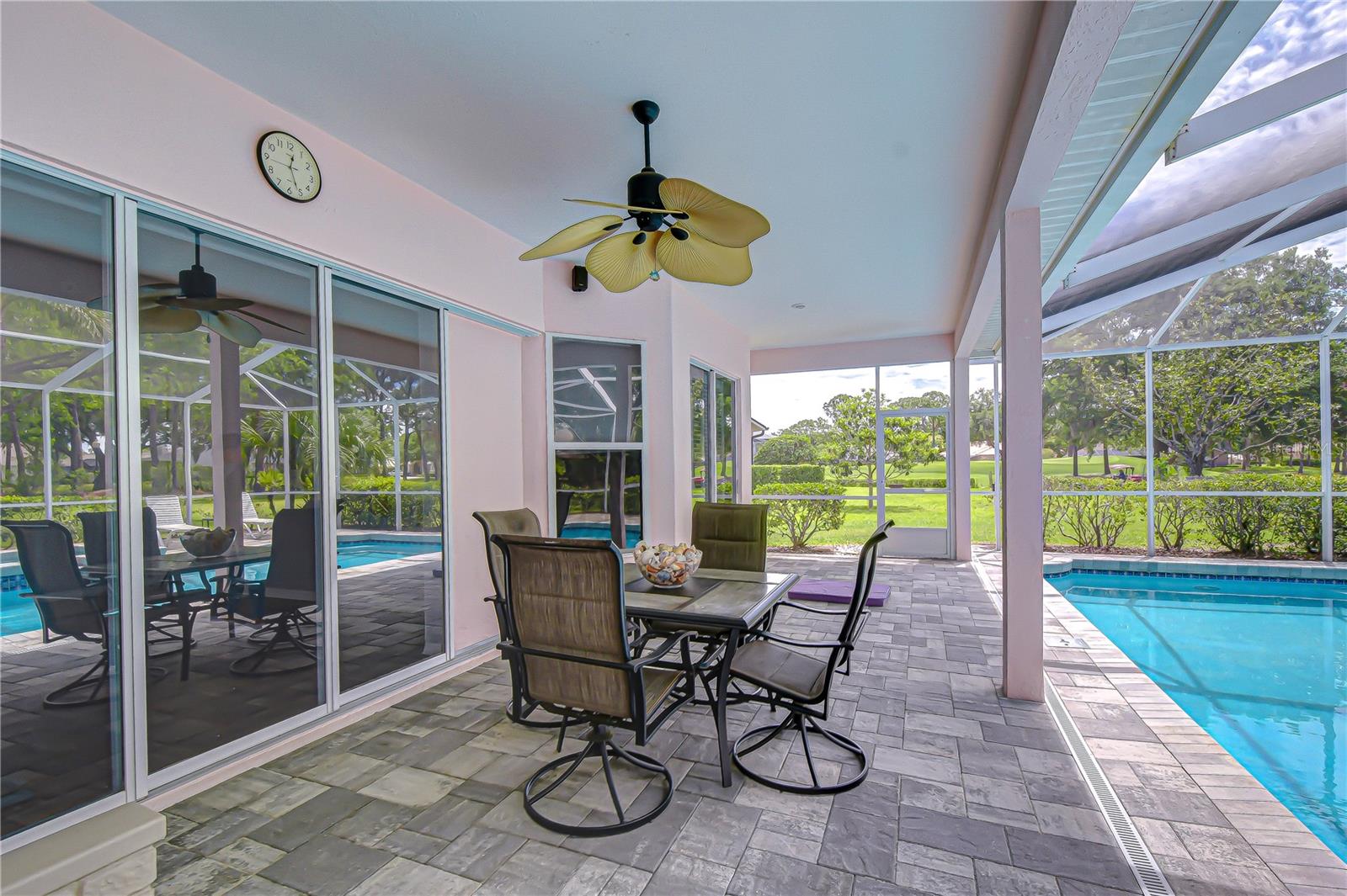 Screened lanai perfect for year-round Florida living