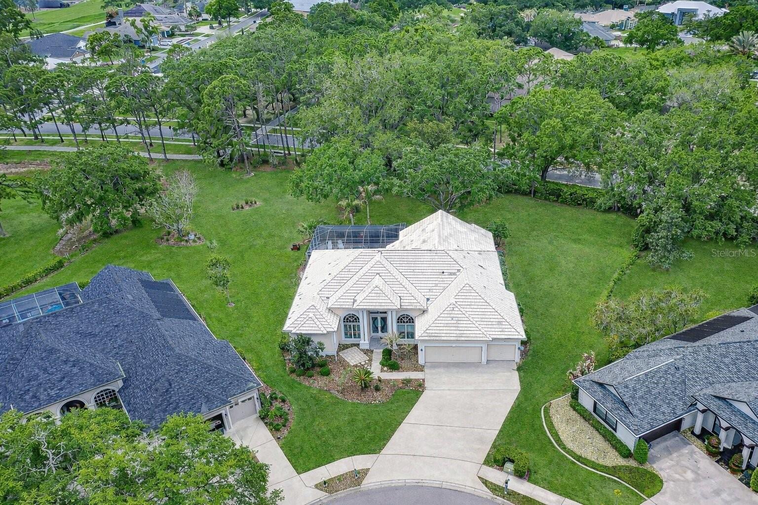 Expansive homesite just under half an acre with mature landscaping