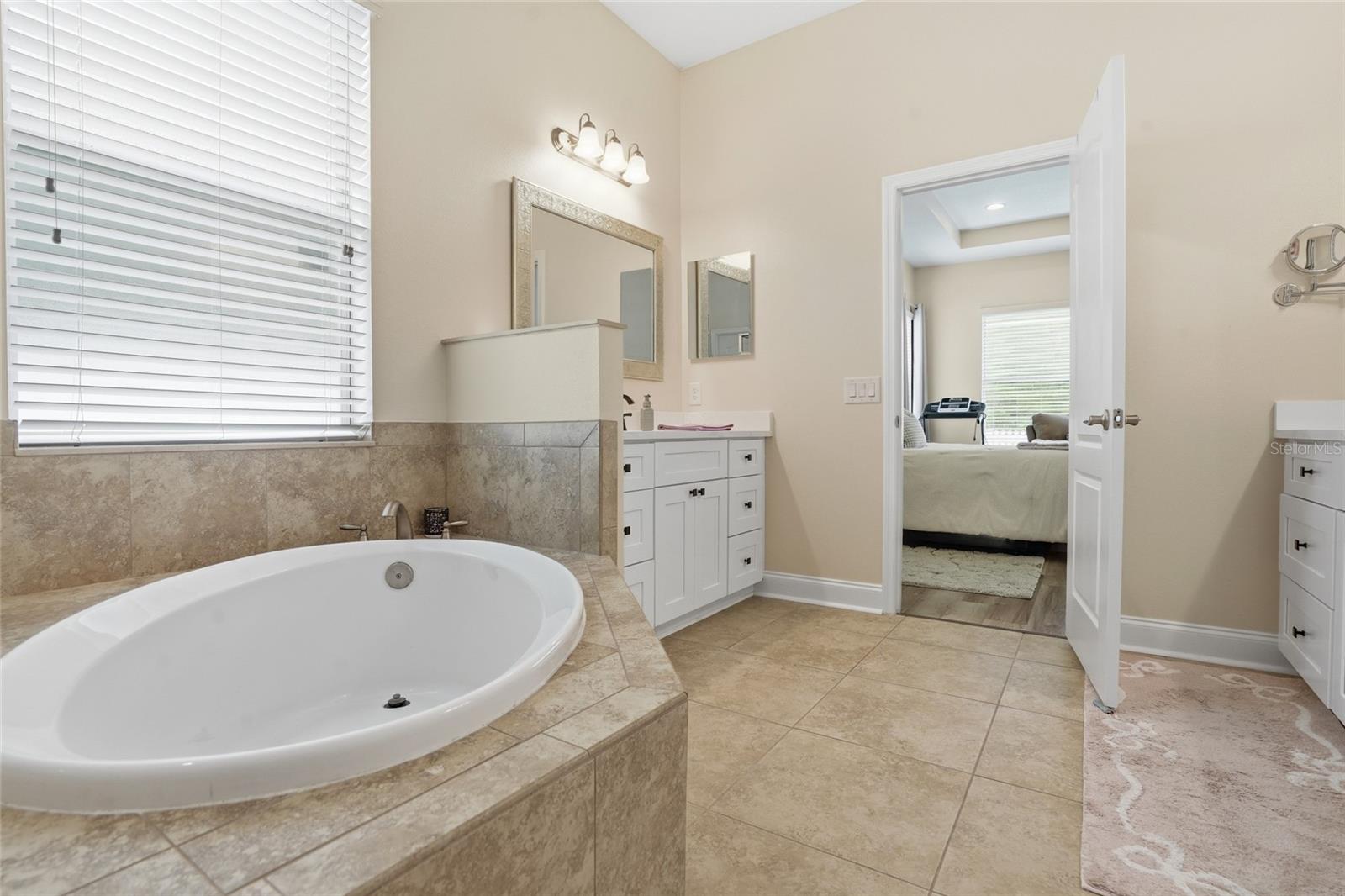 large soaking tub