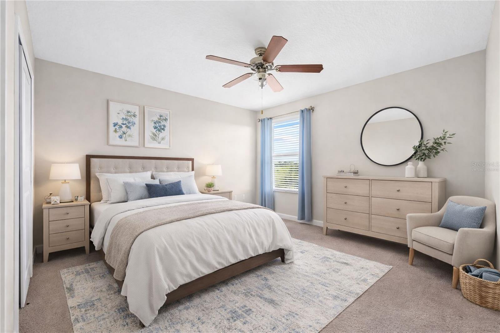 Virtually Staged. Bed 3