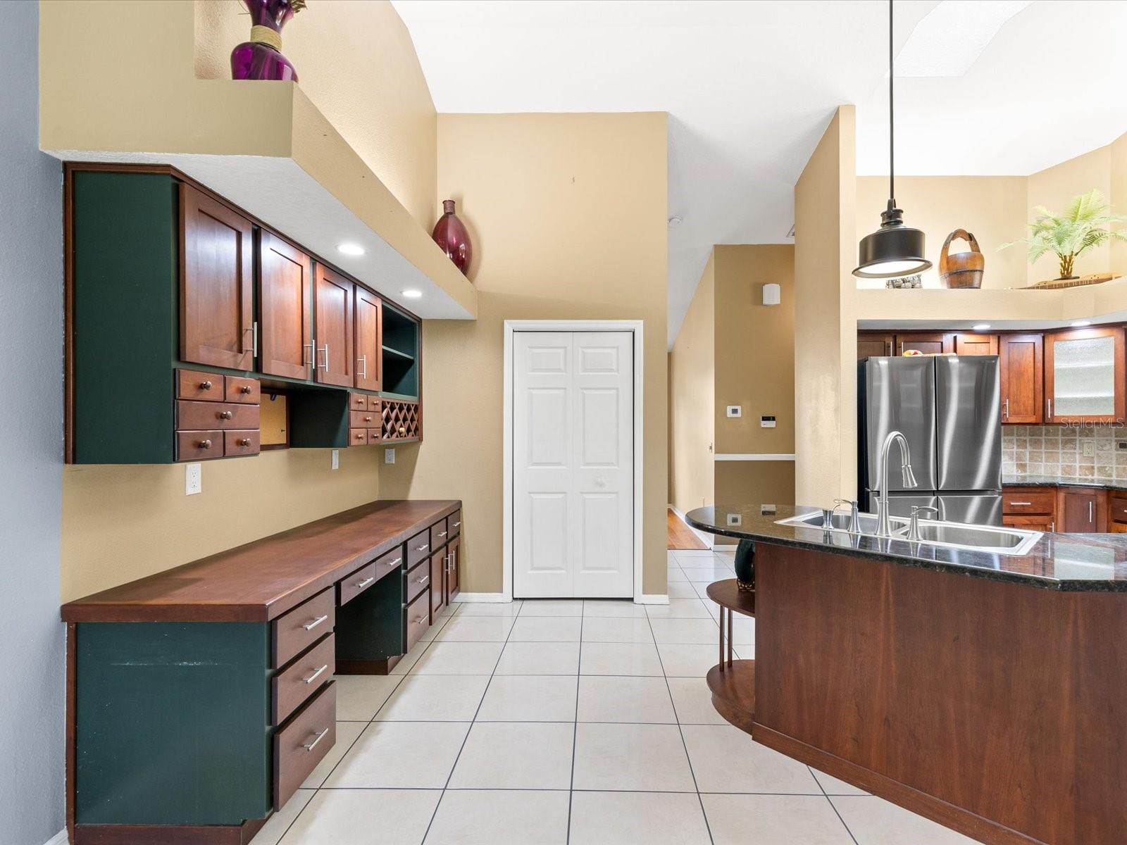 Desk/Workspace in Kitchen