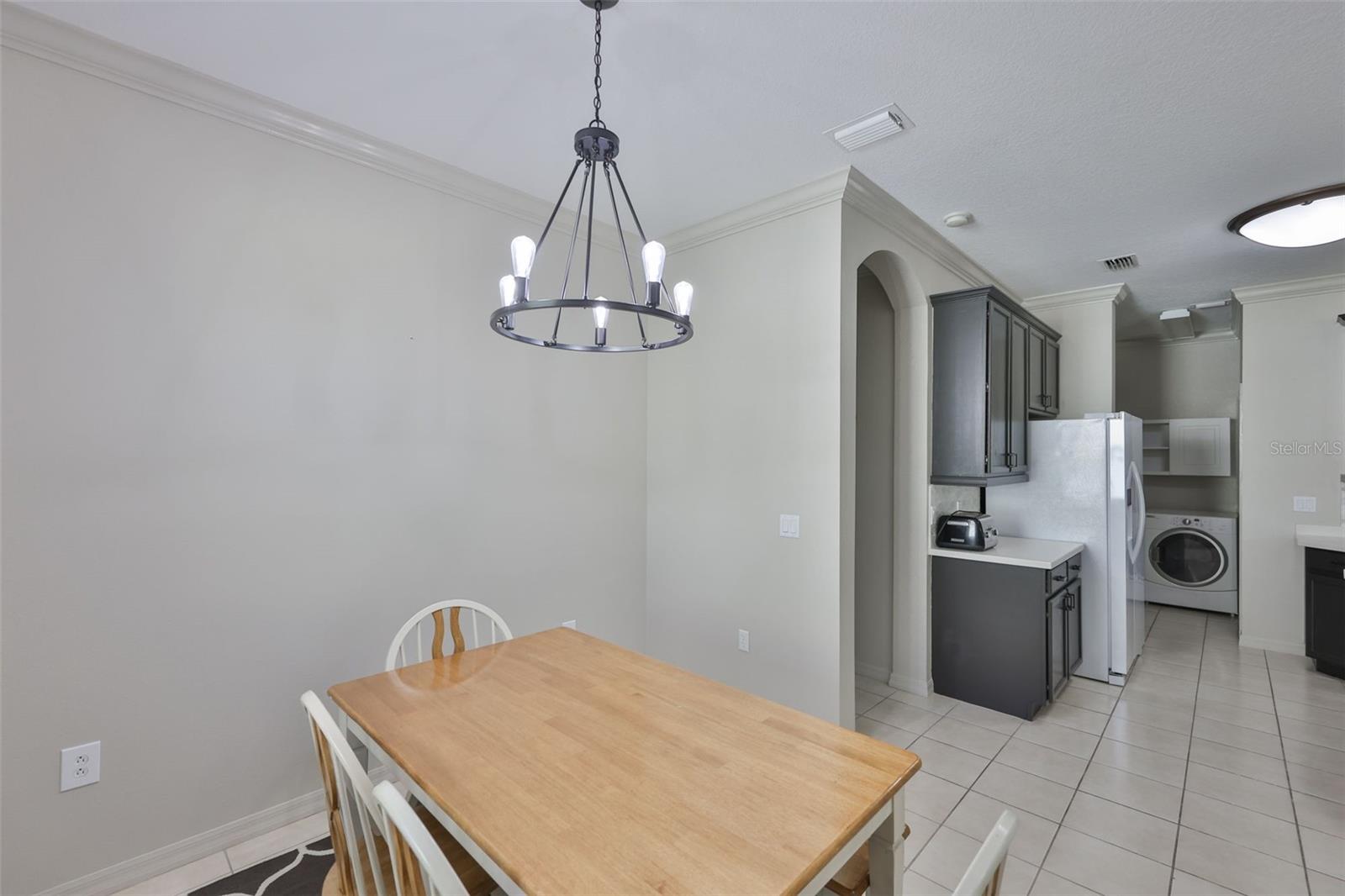 Looking out from the Dining Room into the Kitchen
