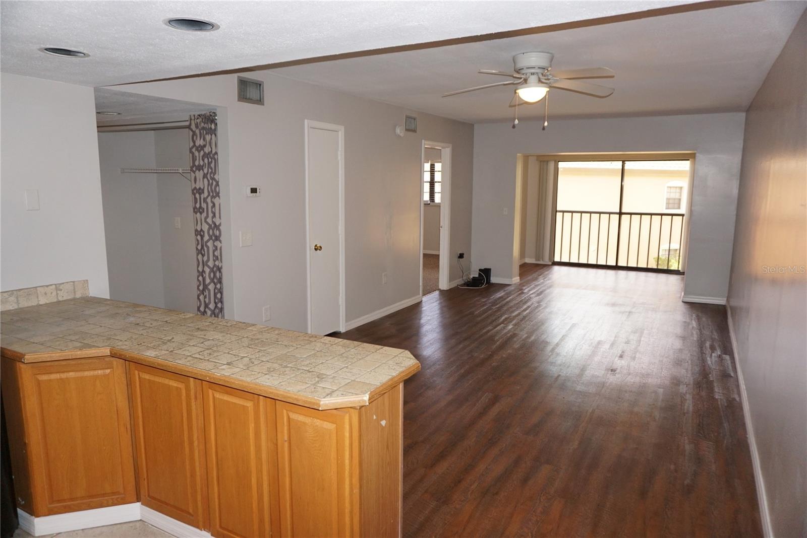 Entry looking in