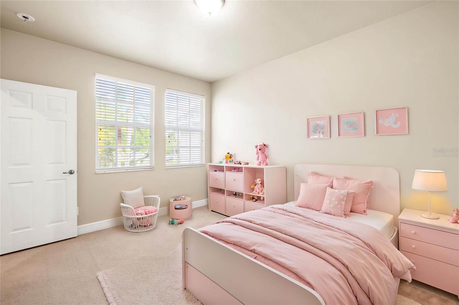 Upstairs Secondary Bedroom 2 - Virtually Staged