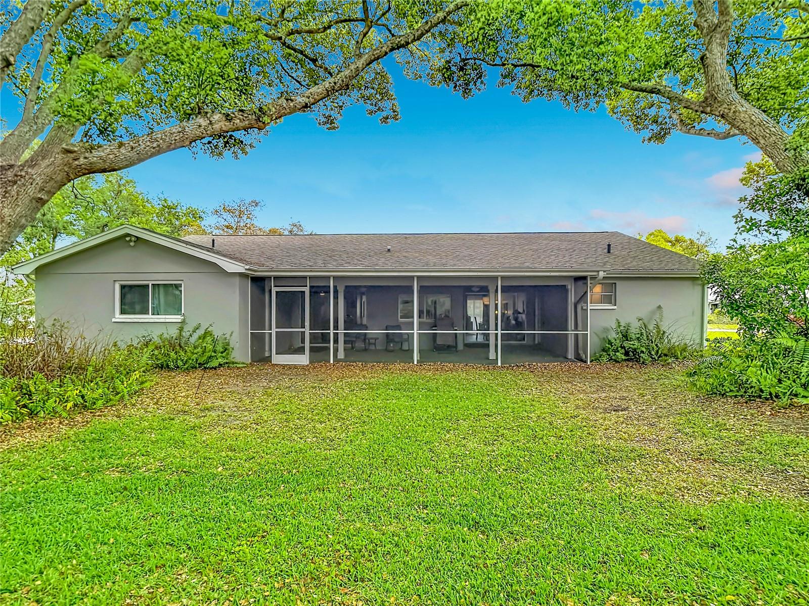 Rear view of the home.