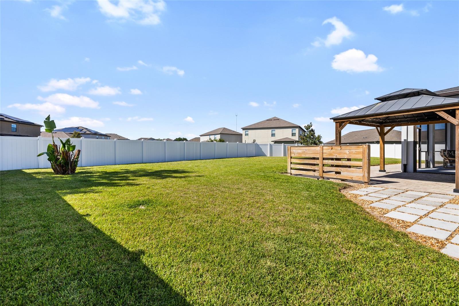 Huge backyard