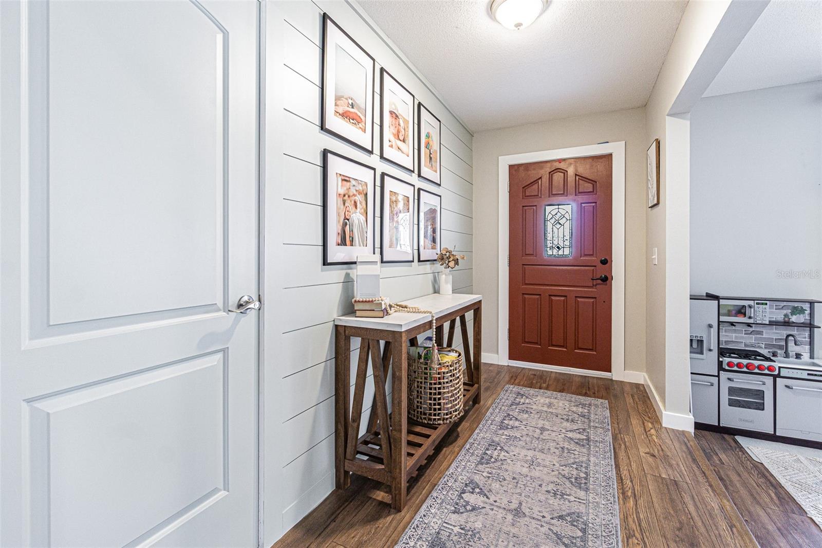 View of Foyer looking to the front of the home.