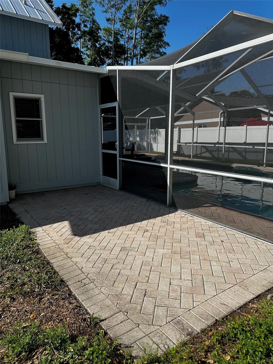 Sundeck off of pool
