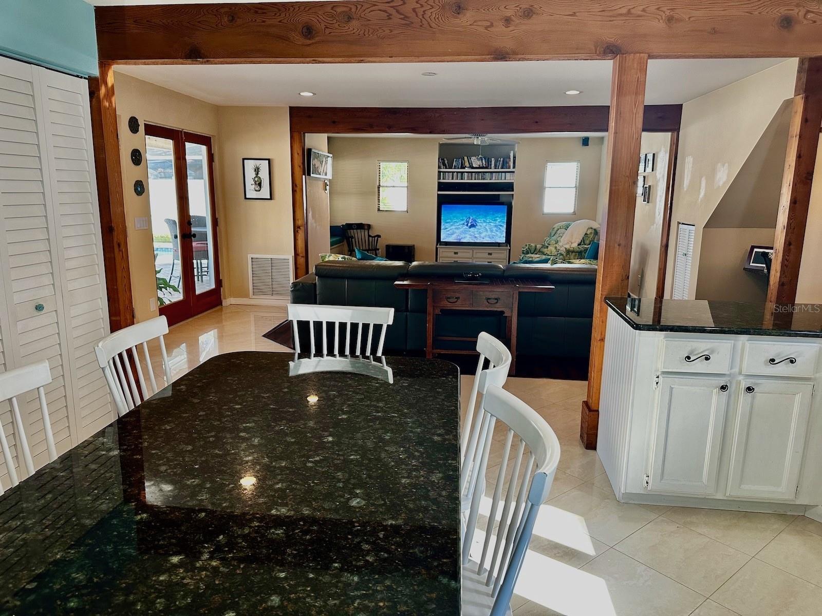 Kitchen looking into family room.