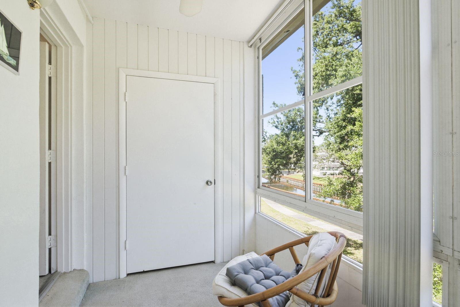 Florida Room with Storage Closet