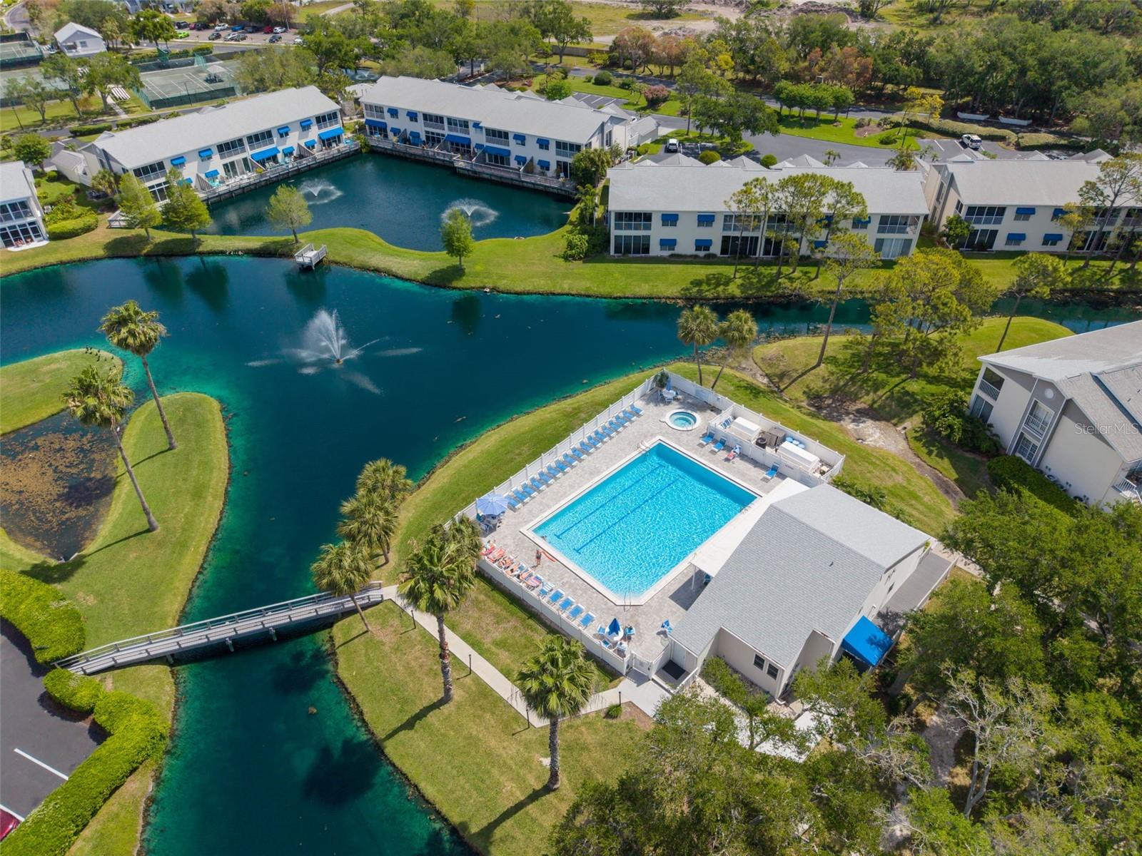 Aerial view of 2nd clubhouse pool within walking distance ~