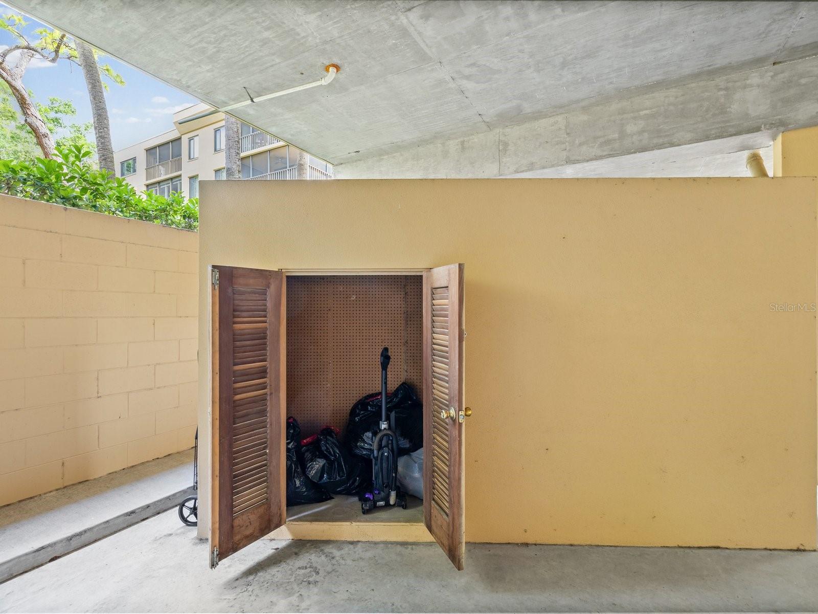 Storage Closet by Parking Spot #3